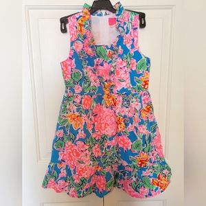 🩷New Lilly Pulitzer Girls Teresa Dress multicolored pink